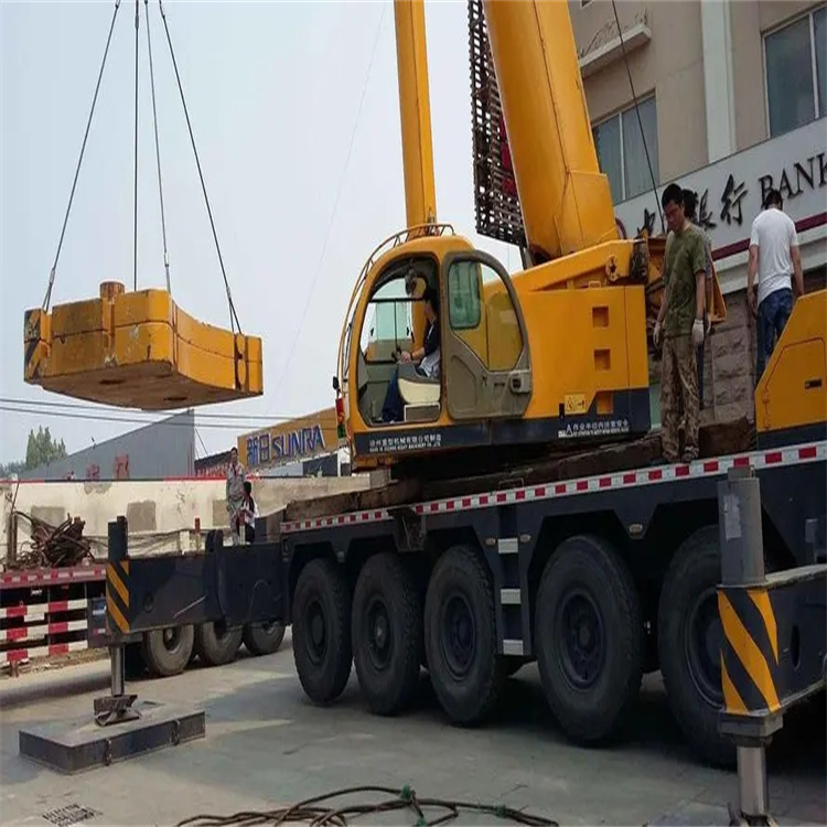 吉安青原当地吊车出租|机器吊装|75吨|工厂搬迁服务